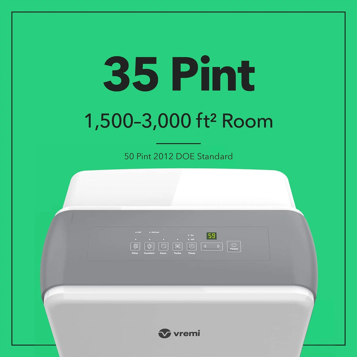 22 Pint 1,500 Sq. Ft. Dehumidifier F205