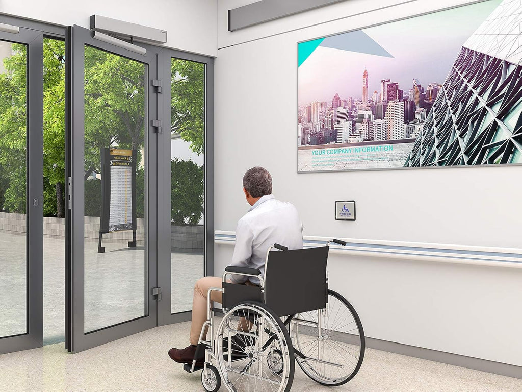Low Energy ADA Swing Door Operator with Stainless Steel Push Buttons V739135