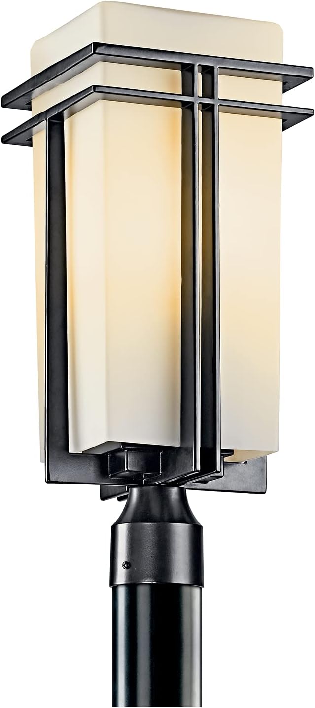 1 Light Black Outdoor Post Light I35258