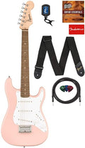 3/4 Size Left-handed Black Electric Guitar Bundle with Amp A2593