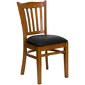 Black Vinyl Wood Foam Restaurant Chair T694331