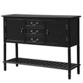 Espresso Console Table with 3 Drawers F899