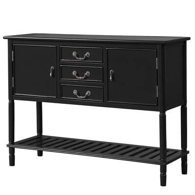 Espresso Console Table with 3 Drawers F899