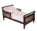 Pink 4 Piece Minky Dot Chenille Toddler Bedding Set I962