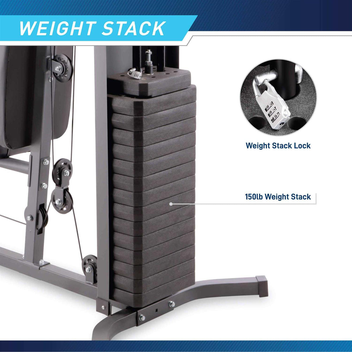 150 lb. Stack Home Gym K571668