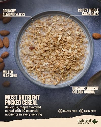 Maple Almond Grain Crunch Freeze Dried Cereal (12 Servings) C636