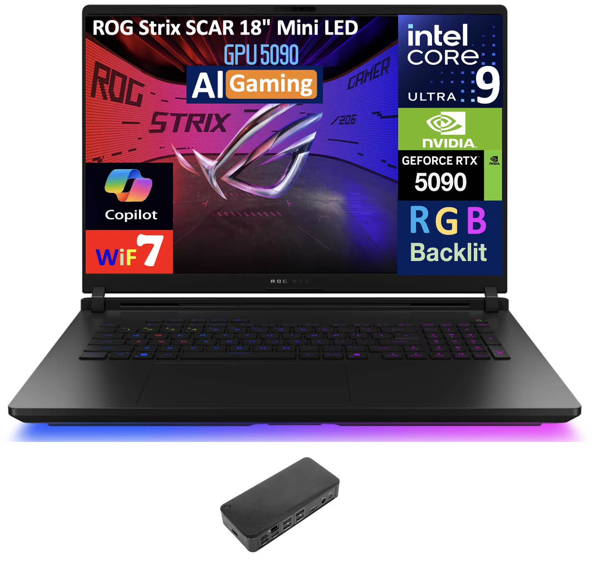 18in 240Hz Mini LED WQXGA Display Gaming Laptop C566
