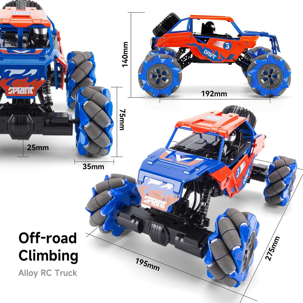 1:14 Scale 4WD Remote Control Monster Truck F45252