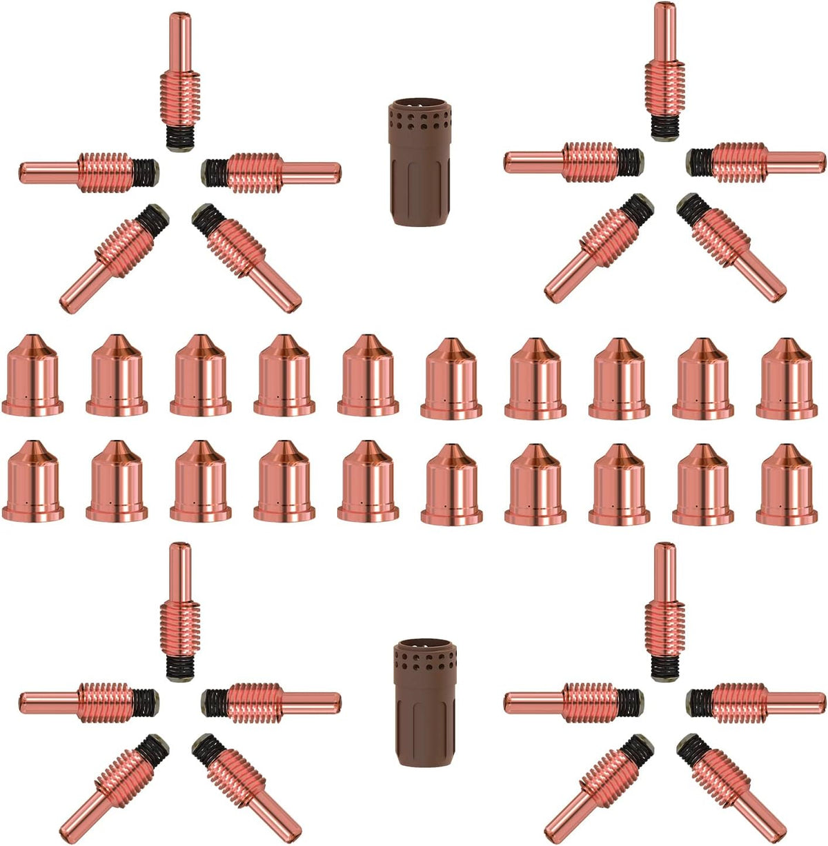 20pcs Plasma Tips 20pcs Electrode 2pcs Shield Cap W8364
