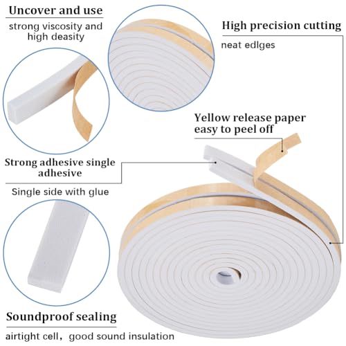 10m*10mm*2.5mm Black Foam Insulation Tape C6757