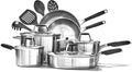 14 Piece Stainless Steel Cookware Set R749