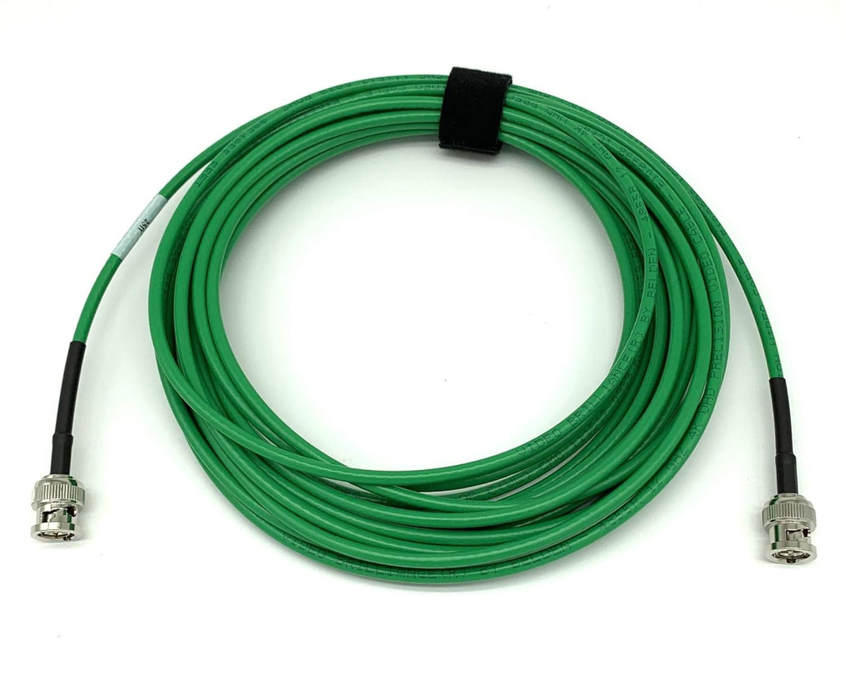 12G 4K HD SDI BNC - BNC Cable 150ft Green M1461