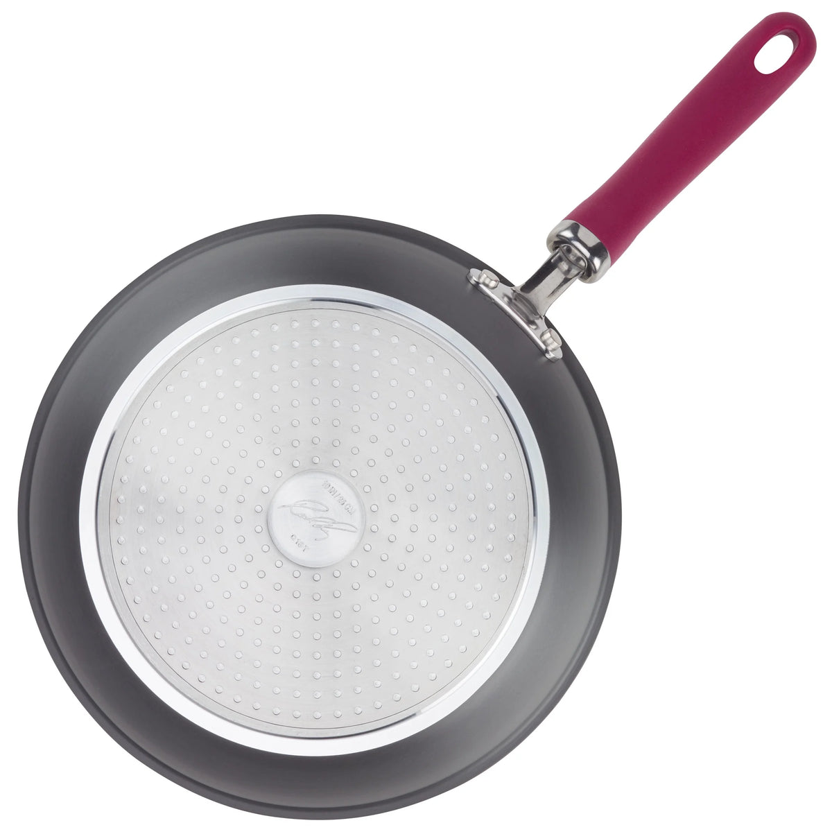 11 Piece Nonstick Pots and Pans Set, Burgundy Handles S343