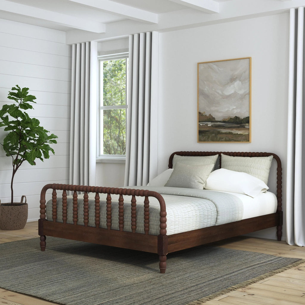 Brown Queen Bed O40680