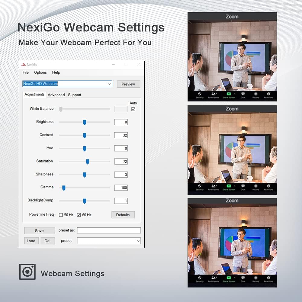 1080P 60FPS Webcam with Light S926277