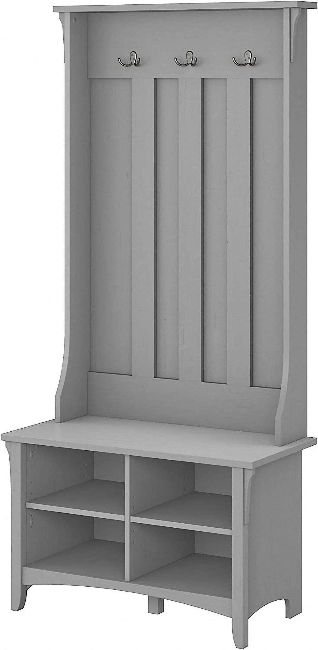 Hall Tree with Shoe Bench and Coat Rack Z9114