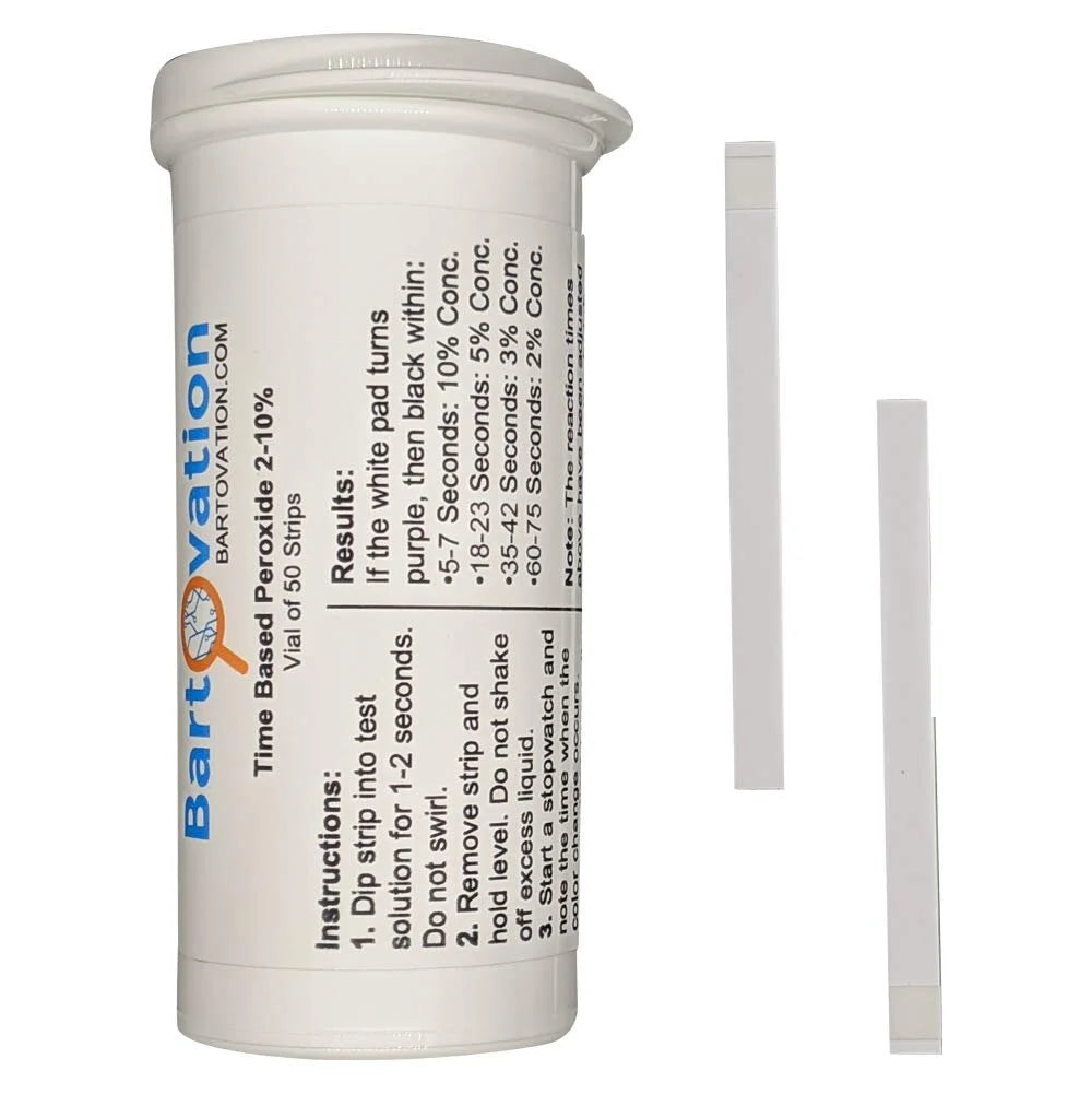 Hydrogen Peroxide Test Strips, 2-10%, 50 Strips W651