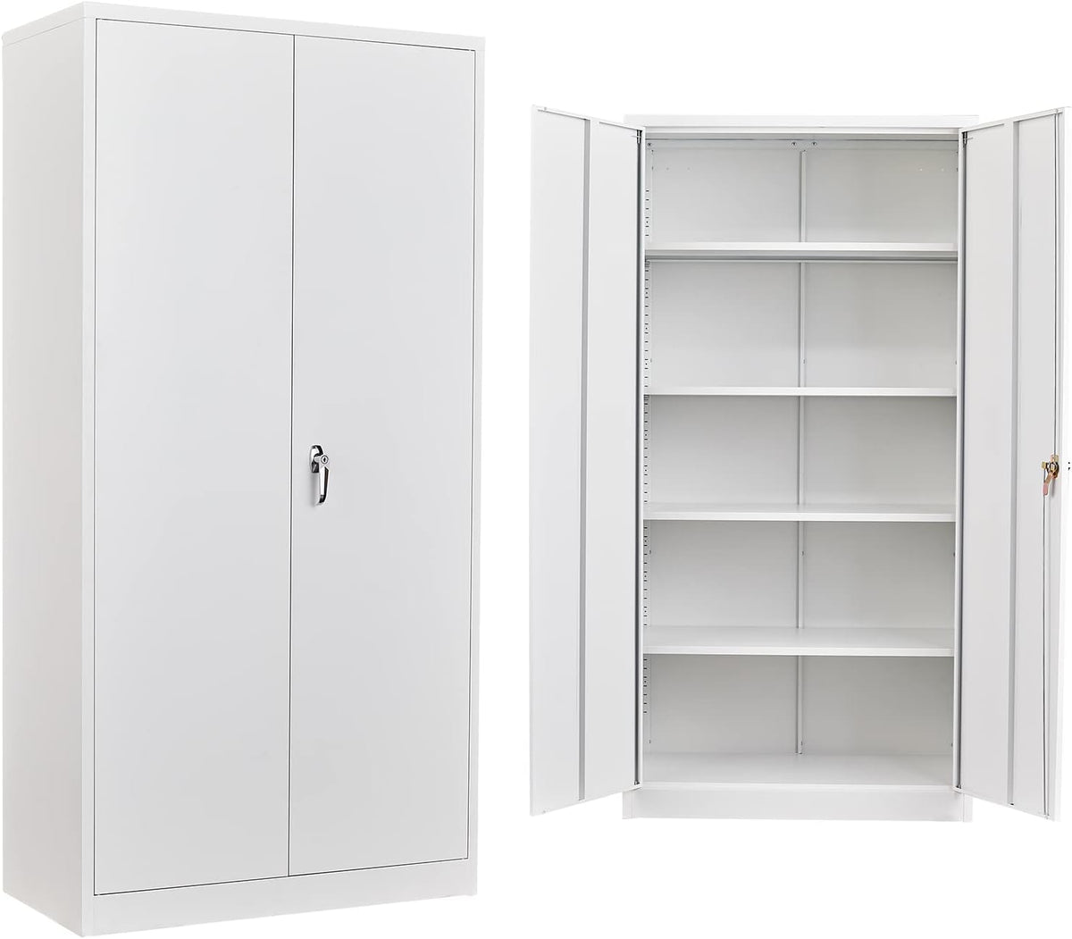72'' Tall Steel Cabinet with 4 Adjustable Shelves Z7235