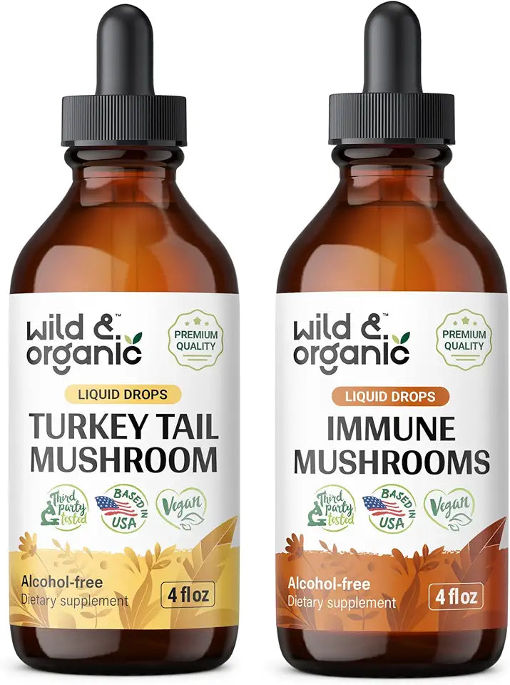 Turkey Tail & Immune Mushrooms Tincture 4 fl oz H500