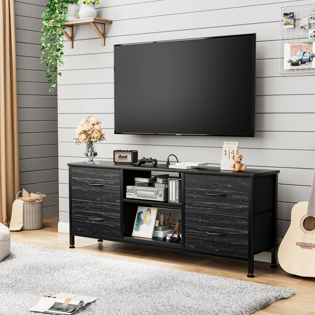 Brown 4 Drawer Dresser TV Stand A351813