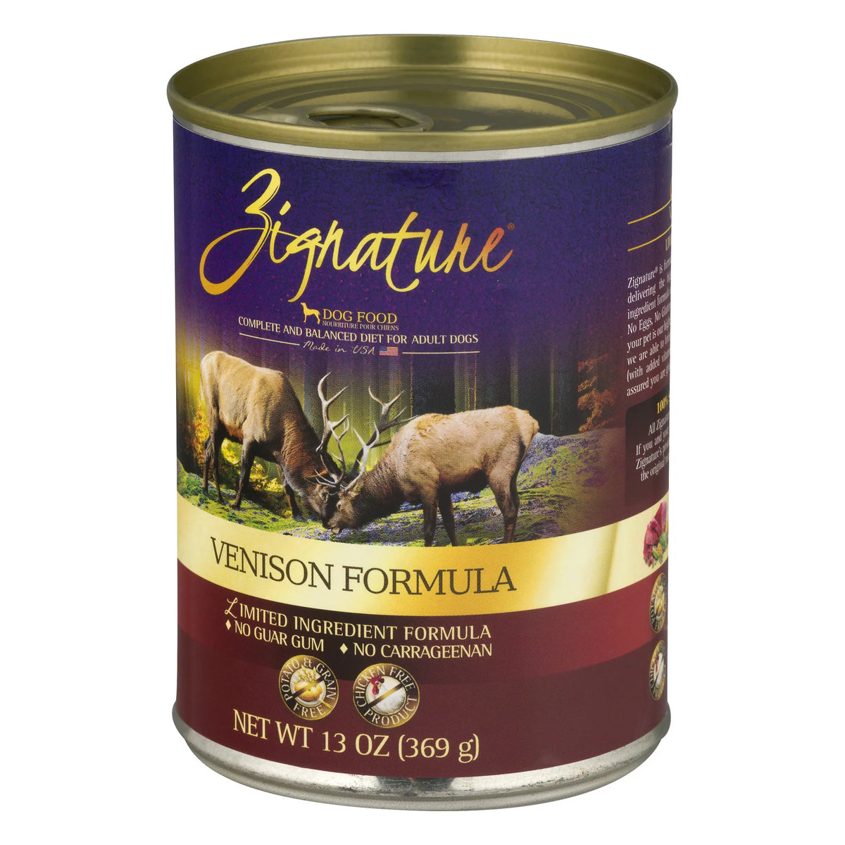 Venison Formula Wet Dog Food 13 Oz B18410