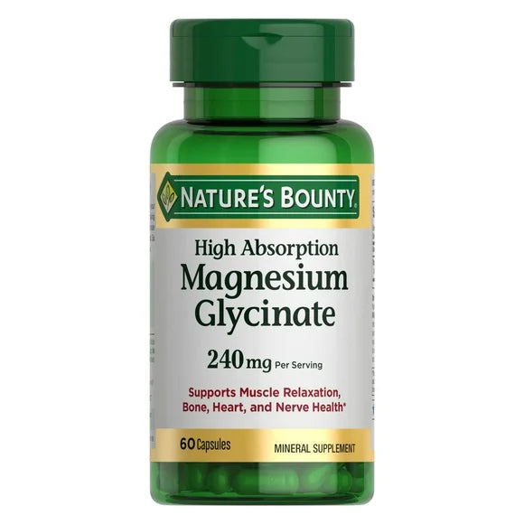 Magnesium Glycinate Supplements 240mg 60 Capsules Q8141
