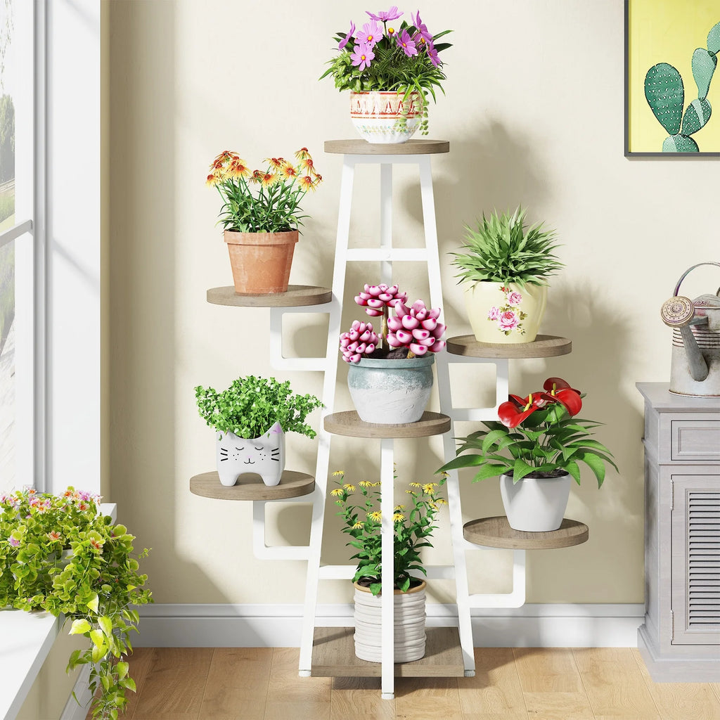 7 Tier Wooden Plant Stand R915134