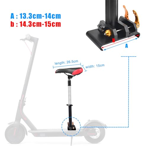 Foldable Adjustable Electric Scooter Seat F377