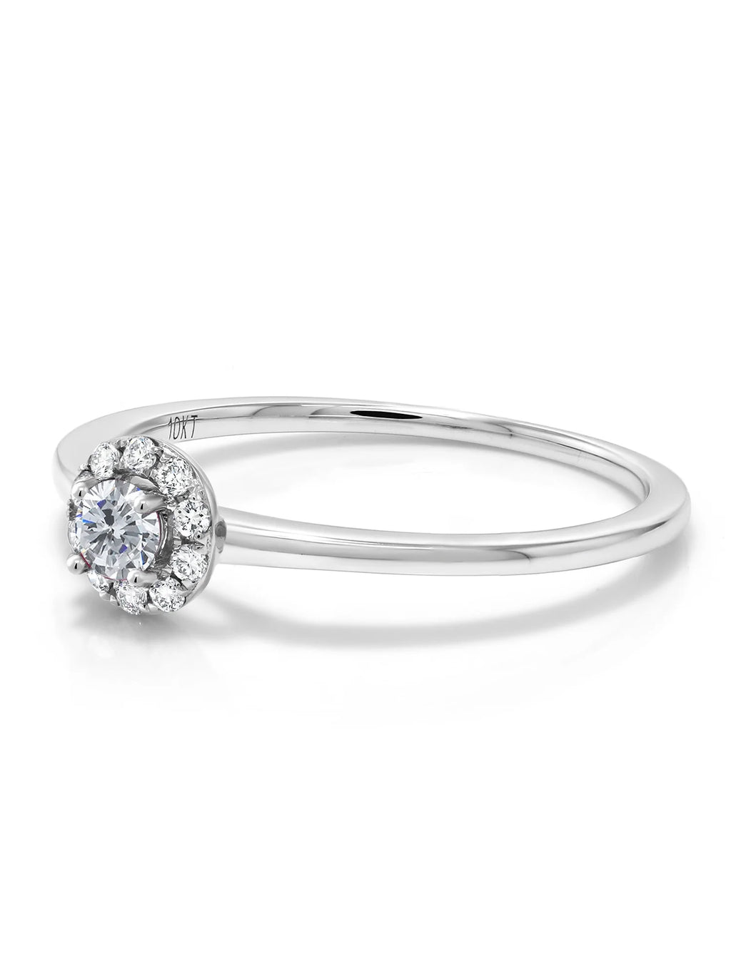 10K White Gold Lab Grown Diamond Engagement Ring G1402