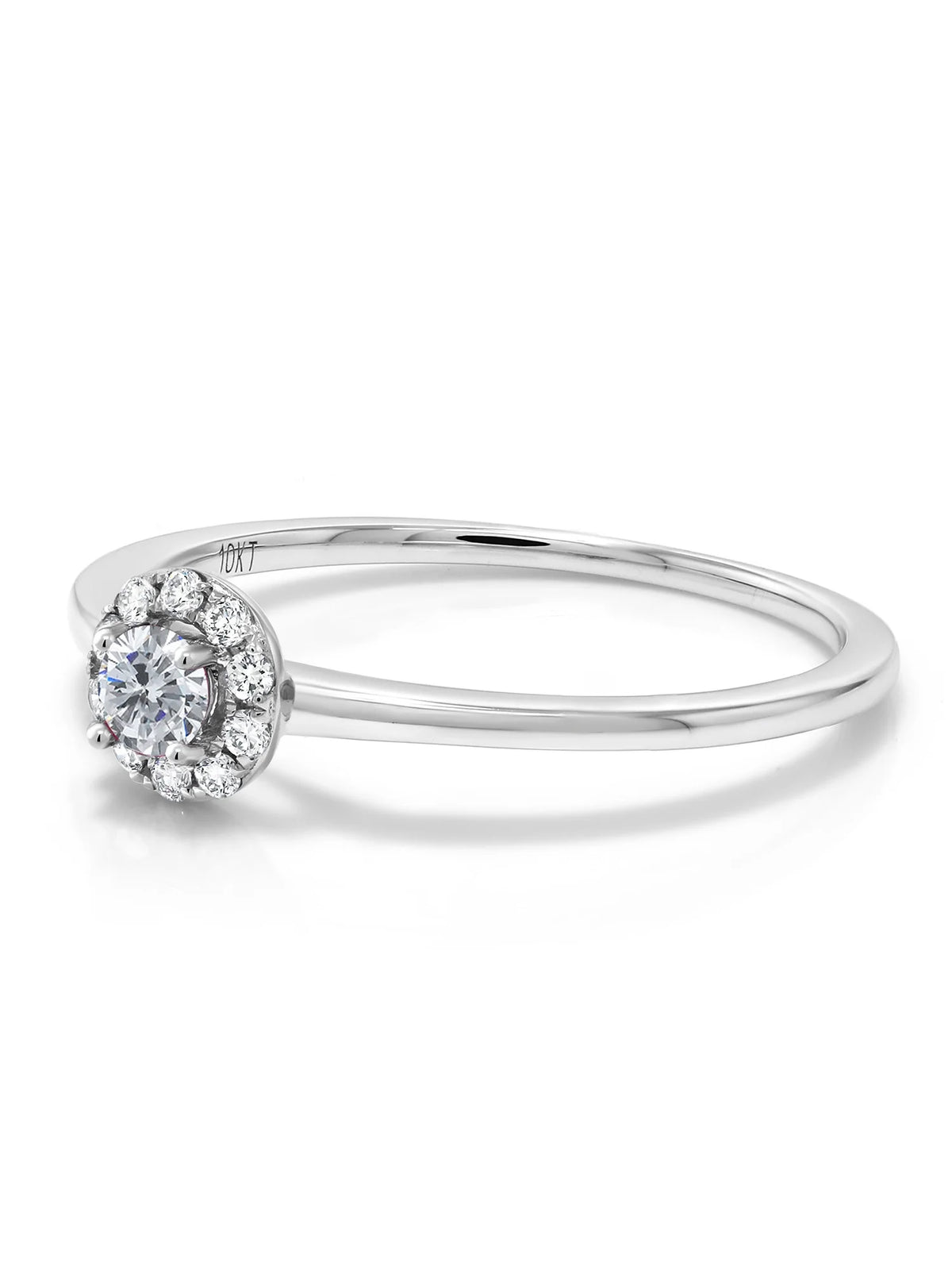 10K White Gold Lab Grown Diamond Engagement Ring G1402
