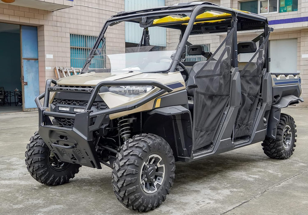Black Mesh Grille with LED Light Bar for Ranger XP 1000 M324