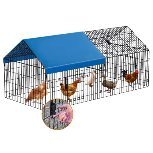 Metal Chicken Coop with Cover G893771