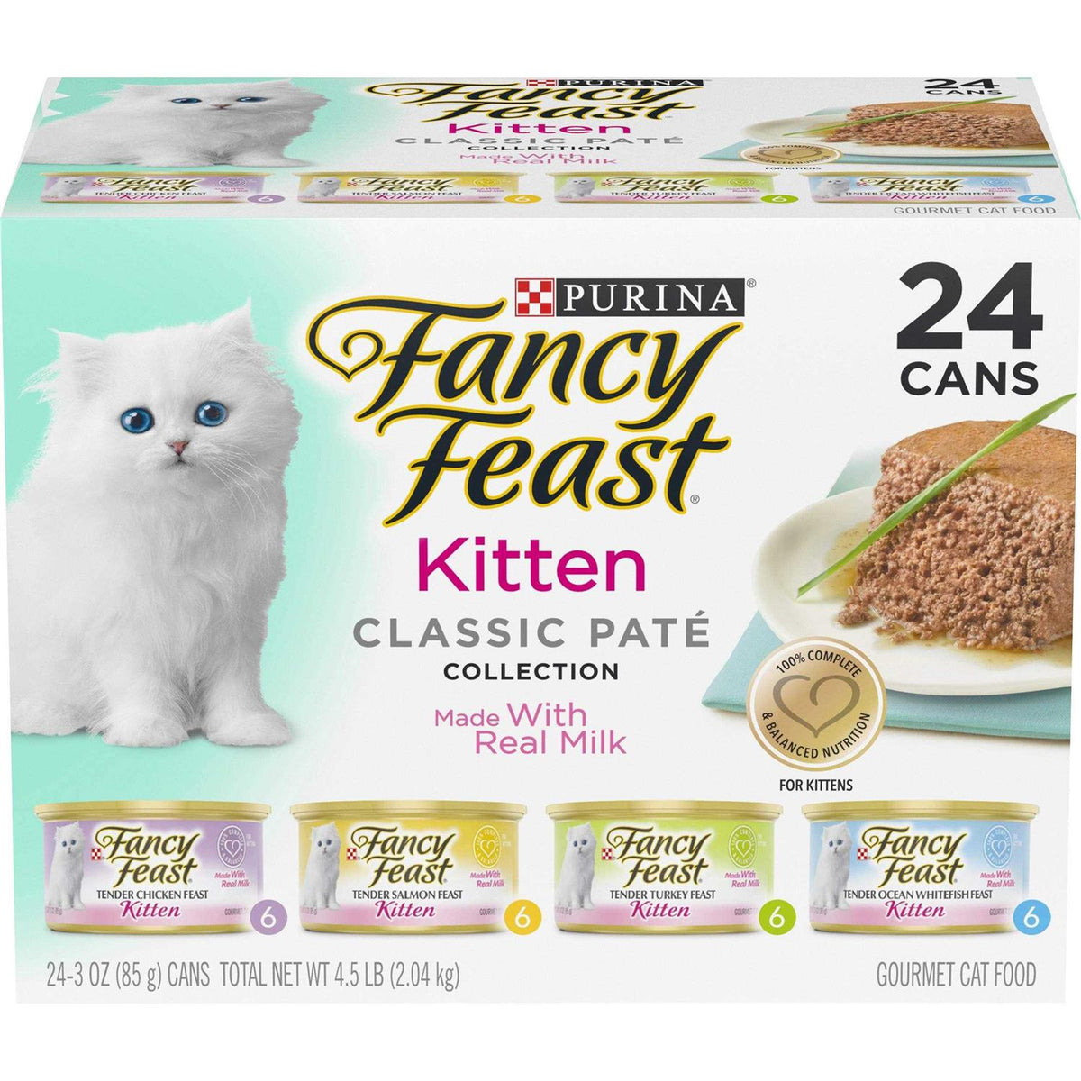 Grain Free Pate Wet Kitten Food Variety Pack Y4164