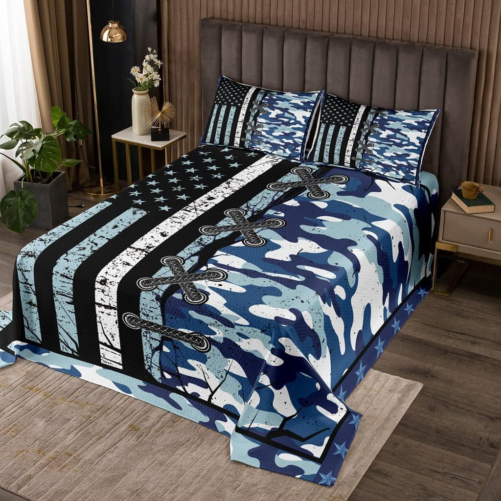 Twin Camo Quilted Bedspread M819