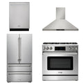 36 Propane Gas Range, Range Hood, Refrigerator, Dishwasher C639