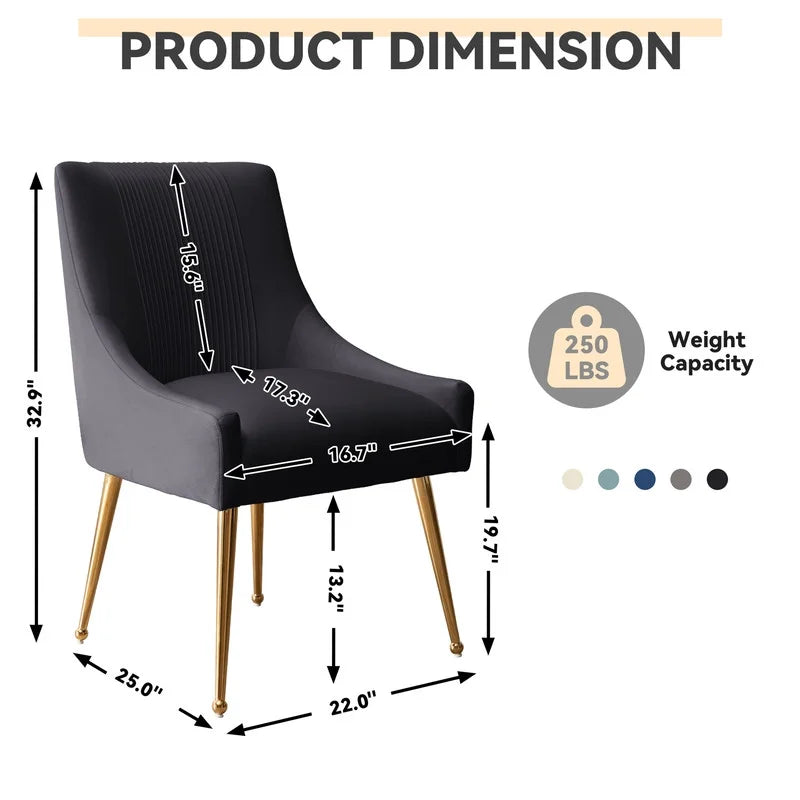 Velvet Dining Chair Set of 6 Z5947