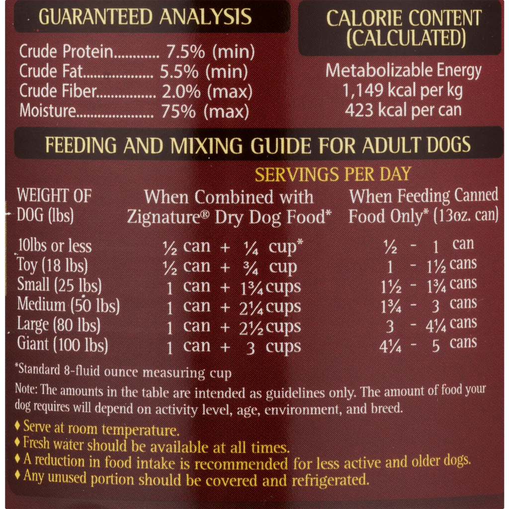 Venison Formula Wet Dog Food 13 Oz B18410