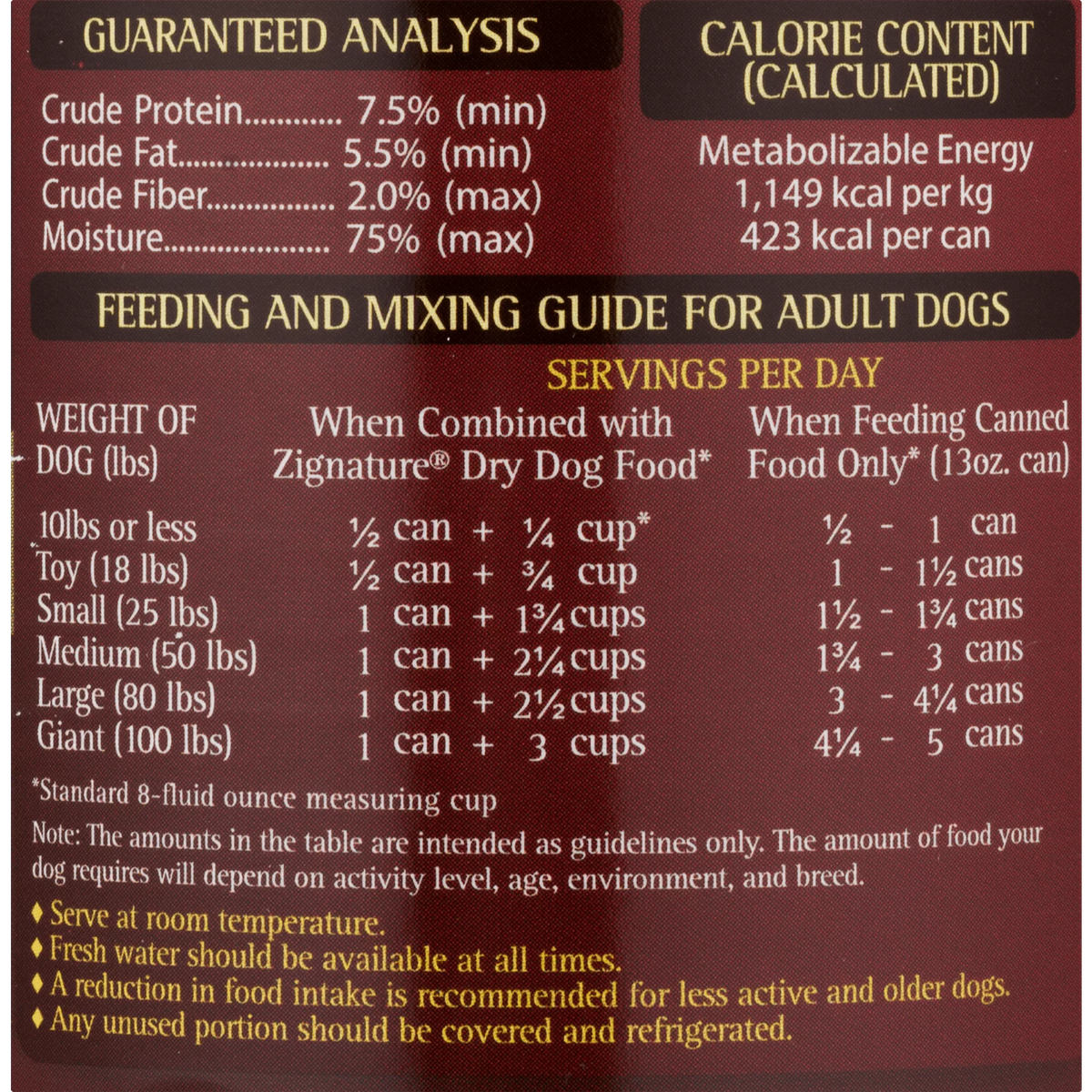 Venison Formula Wet Dog Food 13 Oz B18410