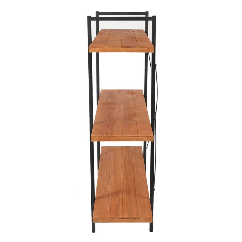 Wood and Metal Etagere Bookcase U23389