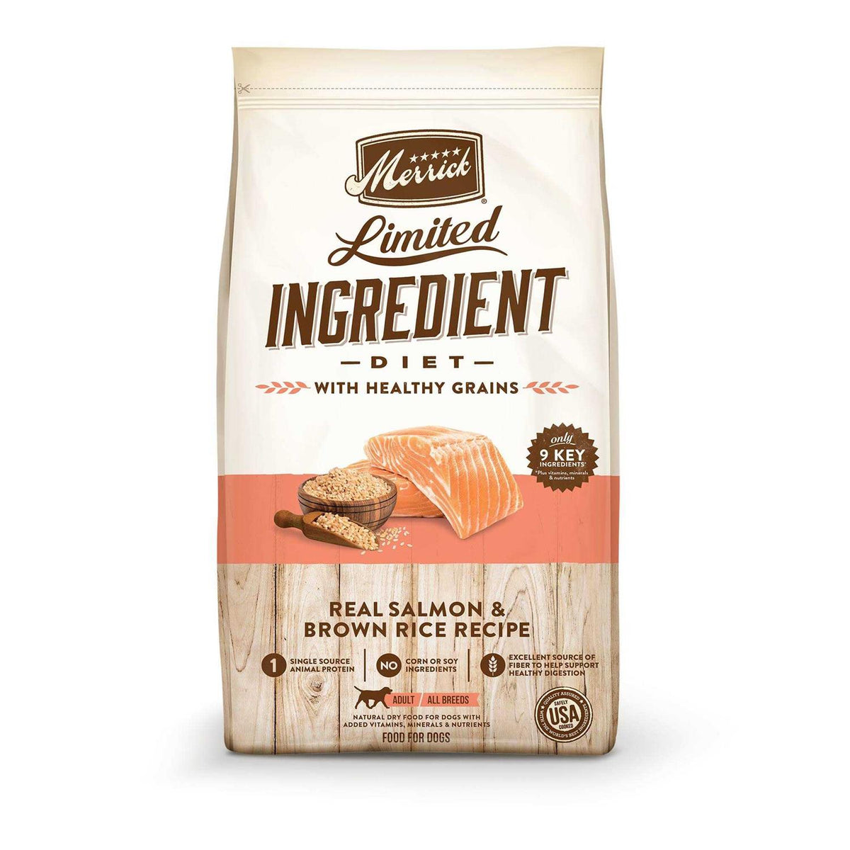 Salmon & Brown Rice Recipe Dry Dog Food A54553