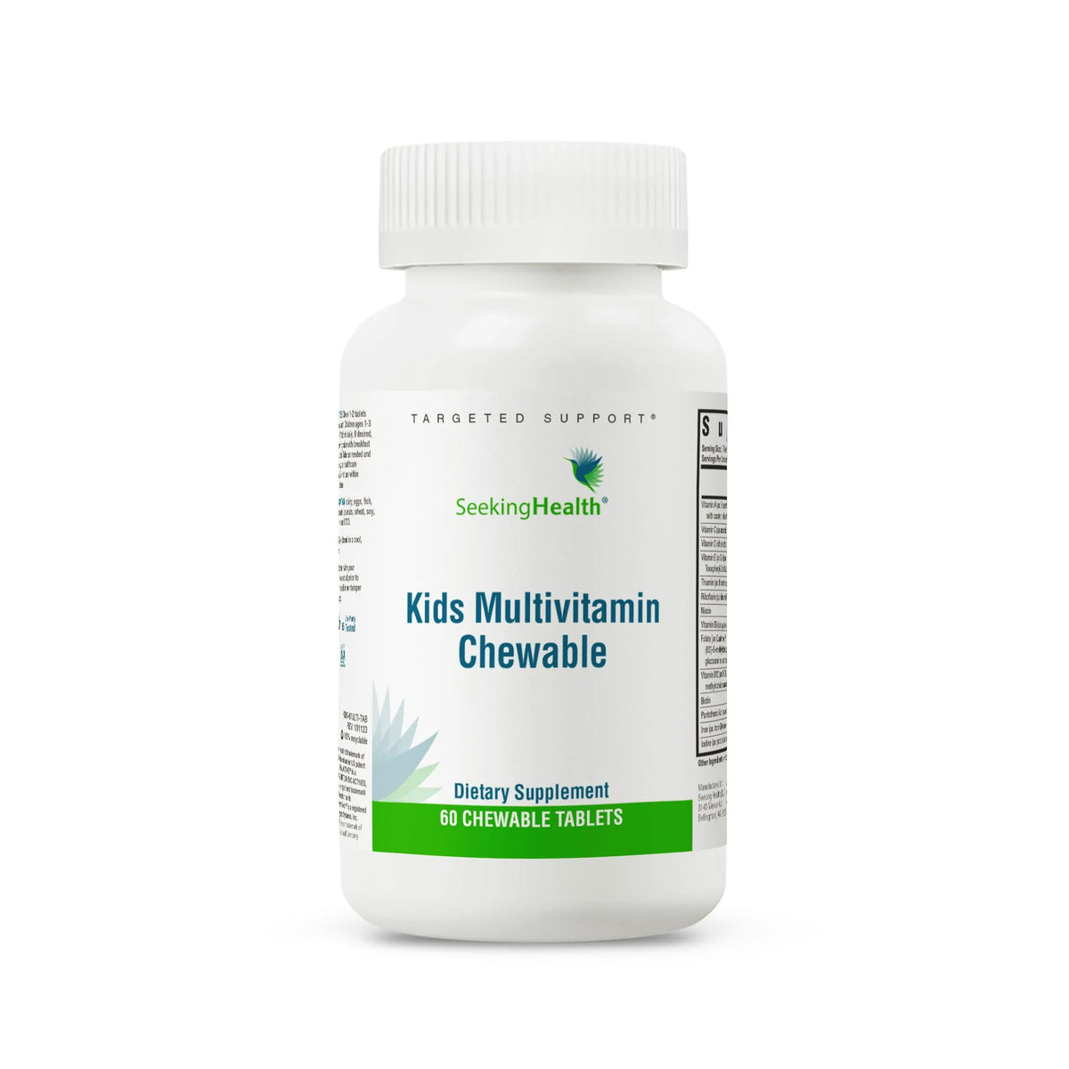 Kids Chewable Multivitamin with L-5-MTHF B12 Riboflavin Vitamin A Vegetarian 60 Tablets K70325