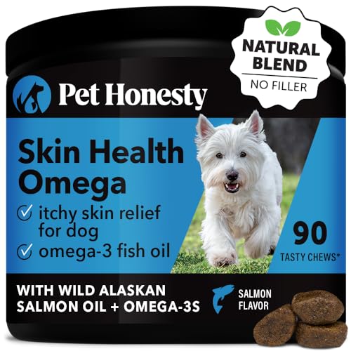 Salmon Oil Omega 3 Skin & Coat Dog Chews 90 Count R844