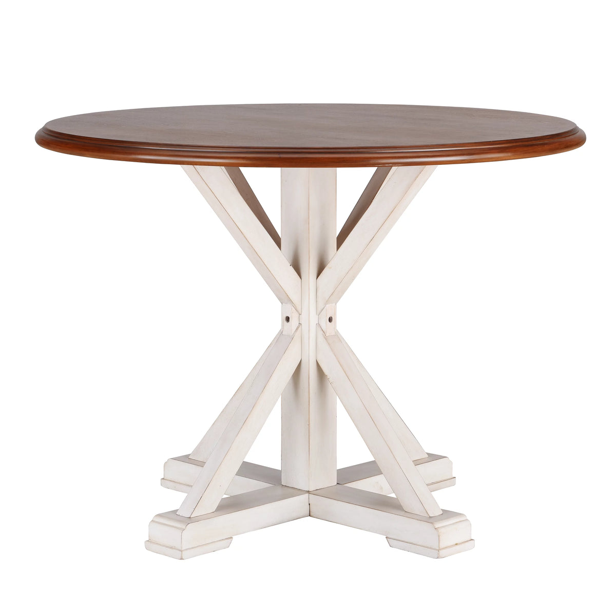 Antique White Farmhouse Dining Table R646