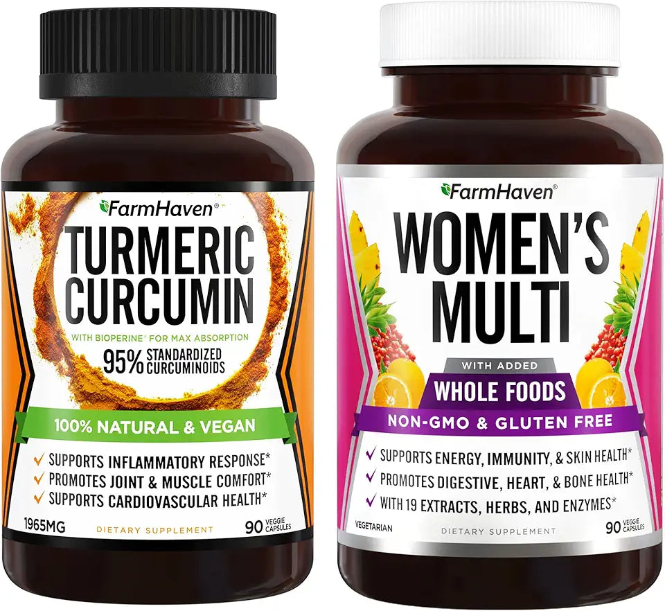 Multivitamin and Turmeric Curcumin with BioPerine Black Pepper Y882