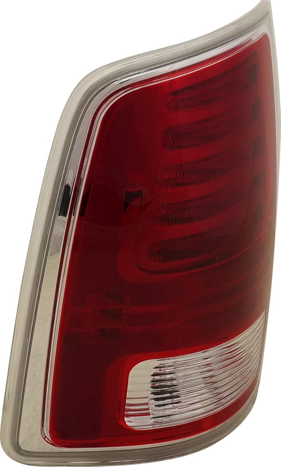 Tail Light Compatible with 2013-2018 Ram 1500/2500 Clear & Red Lens Chrome CAPA Driver Side C465