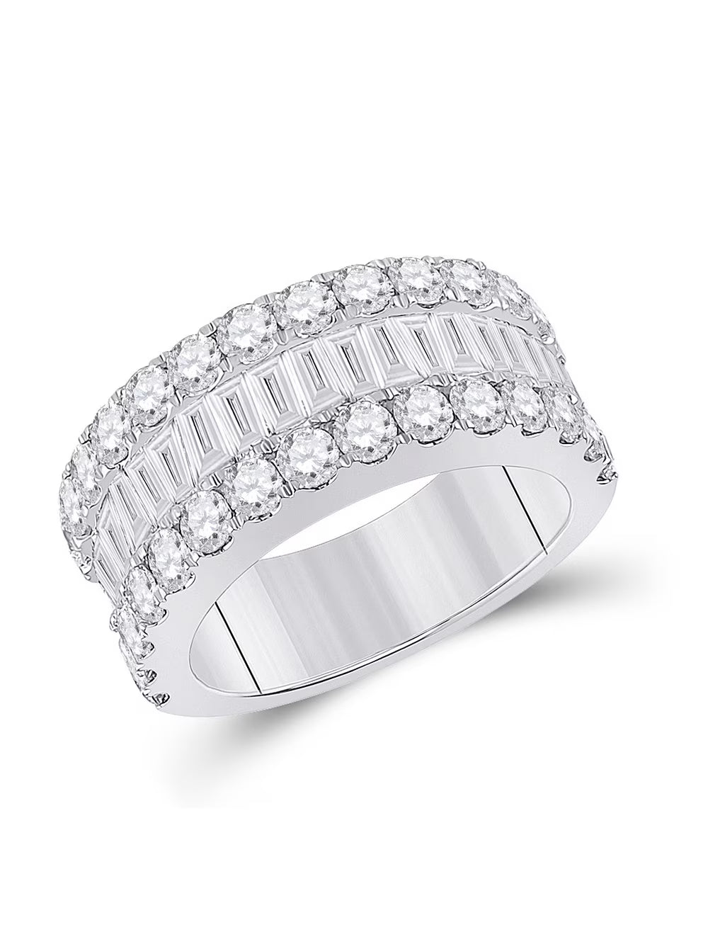 Baguette Diamond Anniversary Ring 3 Cttw J646