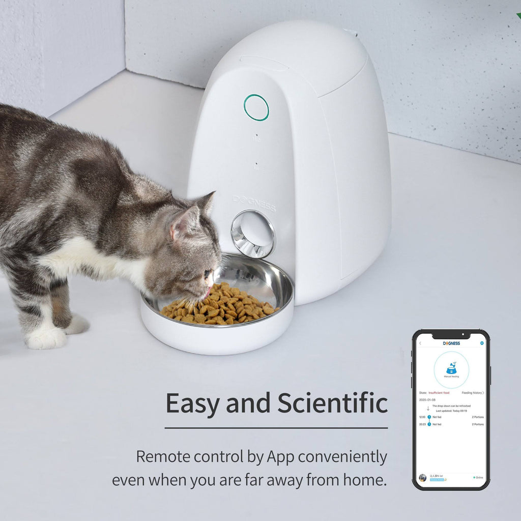 White Automatic Pet Feeder N329594