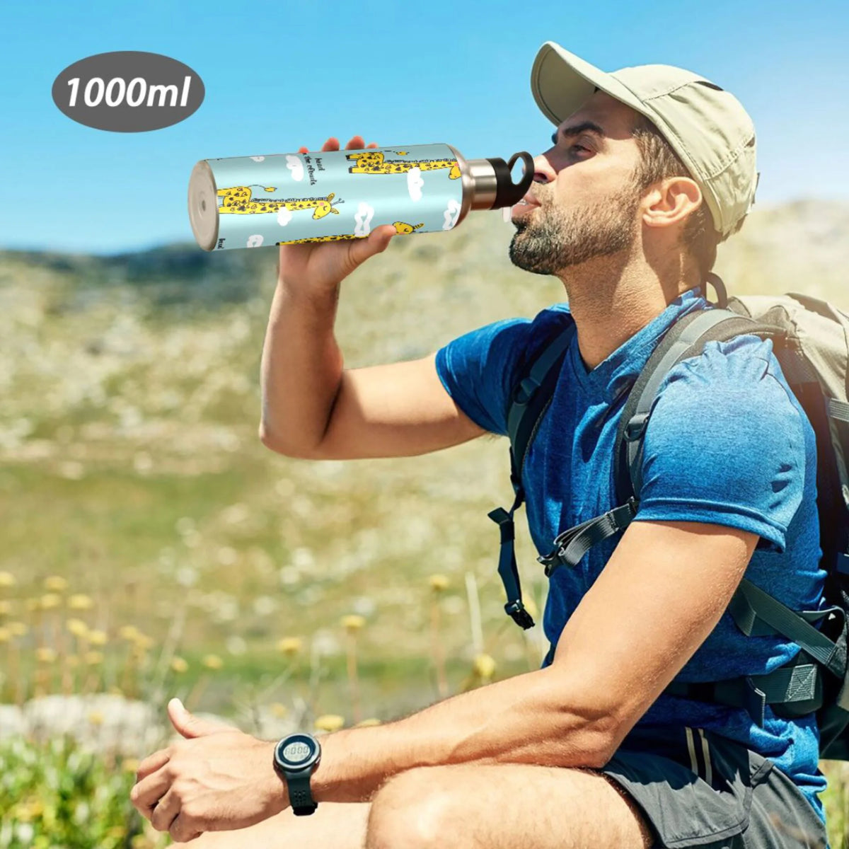 Stainless Steel Insulated Water Bottle with Straw Lid N276