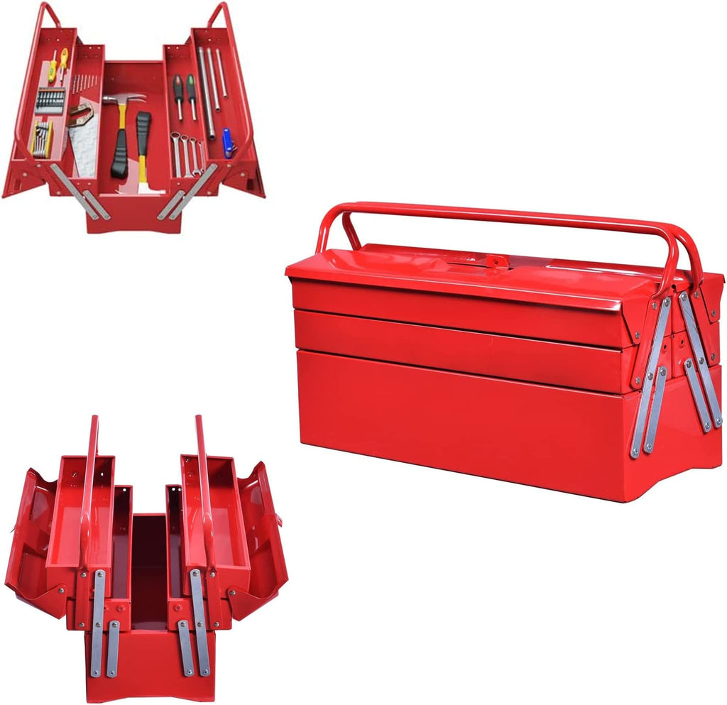 Red Steel Tool Chest Cabinet L3858