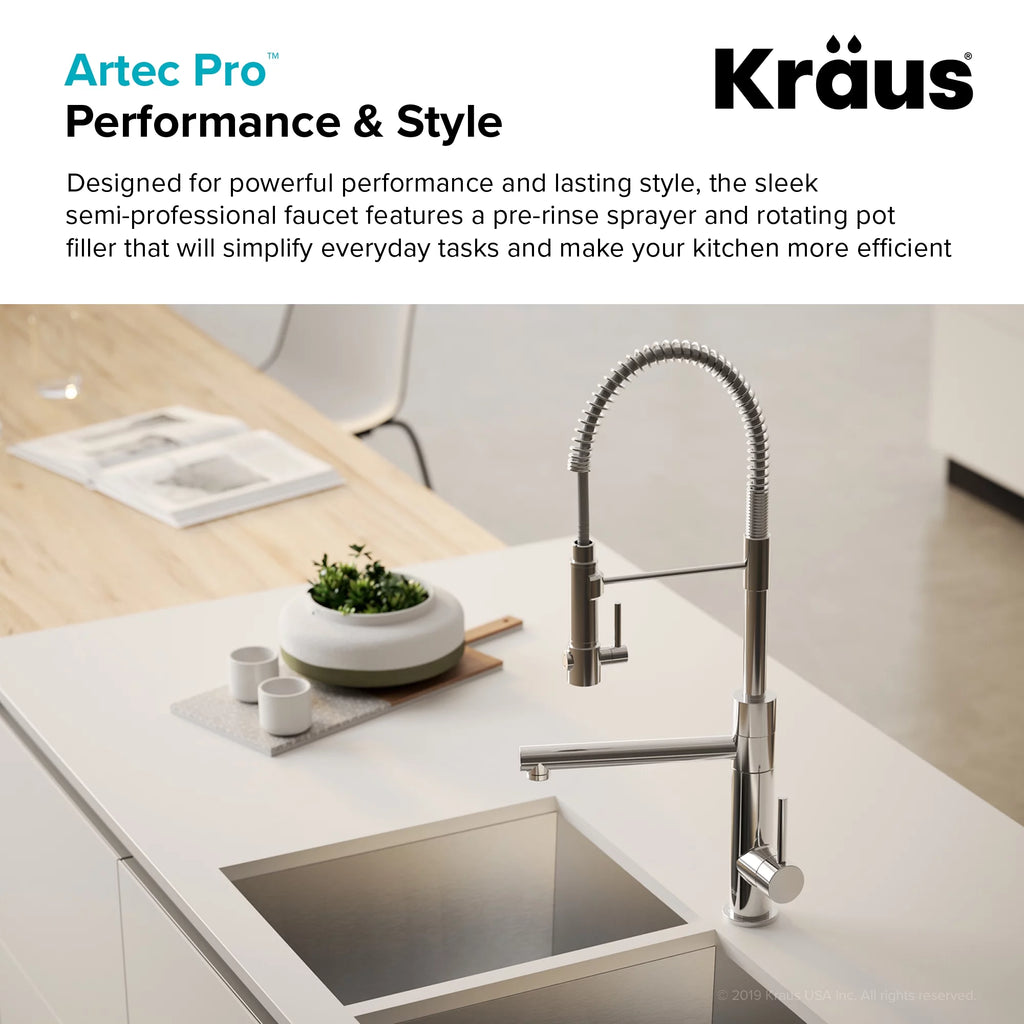 Brushed Gold Matte Black Pre-Rinse Kitchen Faucet F5116